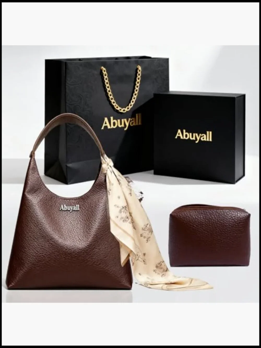 Large Foldable Vegan Leather Slouchy Hobo Shoulder Purse Work Tote